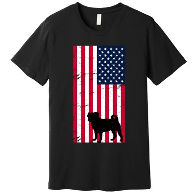 American Pitbull Flag Premium T-Shirt
