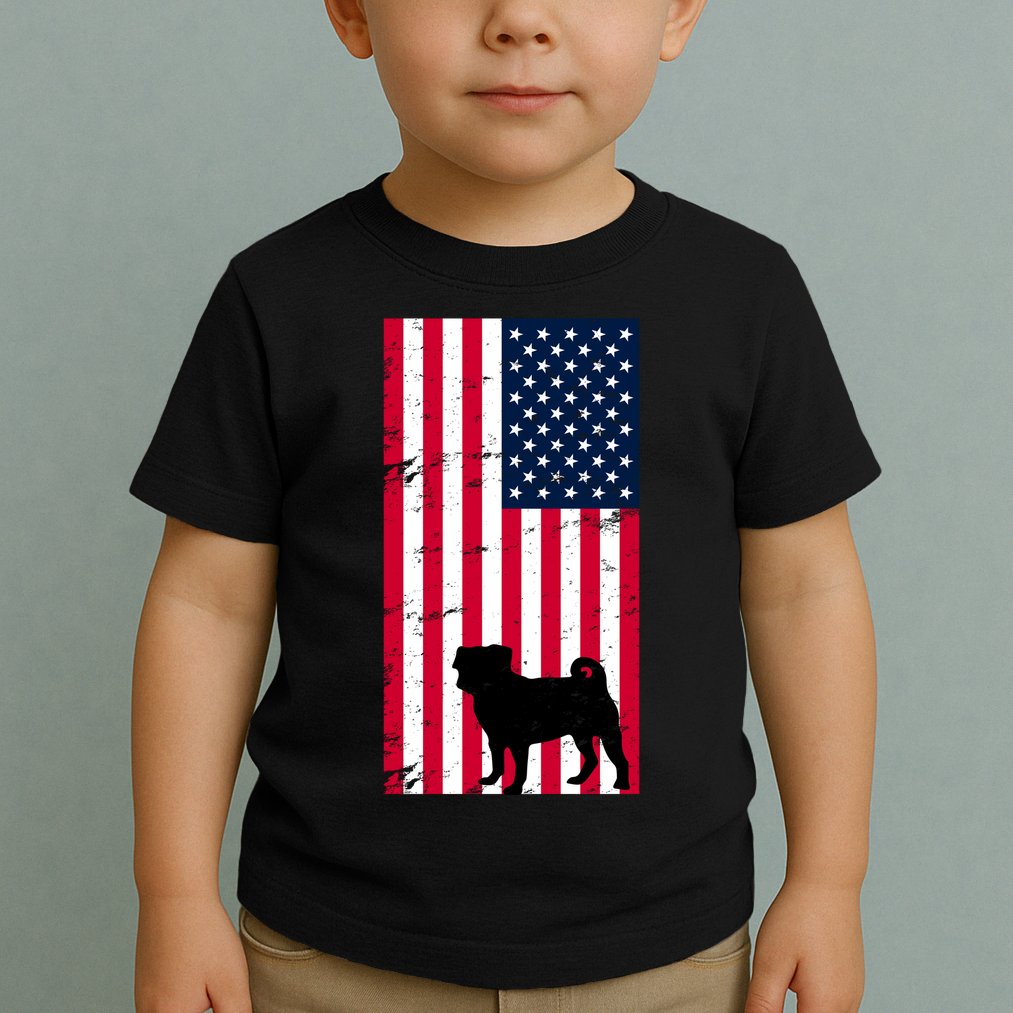 American Pitbull Flag Toddler T-Shirt