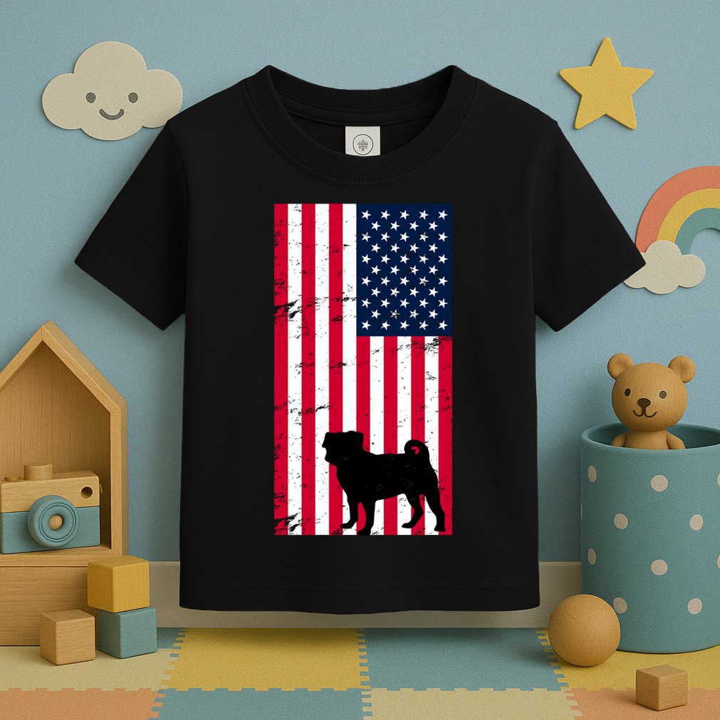 American Pitbull Flag Toddler T-Shirt