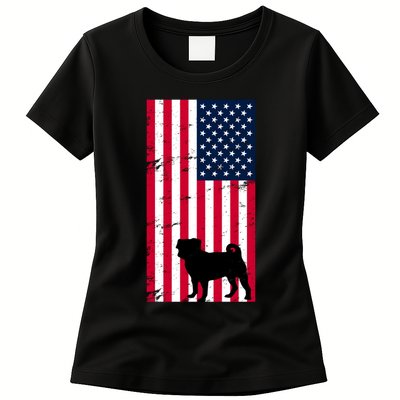 American Pitbull Flag Womens T-Shirt