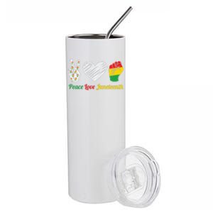 African Pride Peace Love Juneteenth Gift Stainless Steel Tumbler