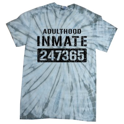 Adulthood Parent Prisoner Inmate Halloween Costume Tie-Dye T-Shirt