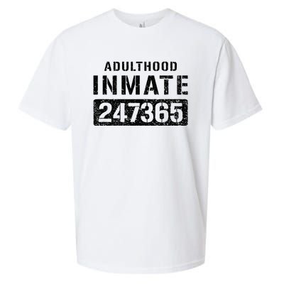 Adulthood Parent Prisoner Inmate Halloween Costume Sueded Cloud Jersey T-Shirt