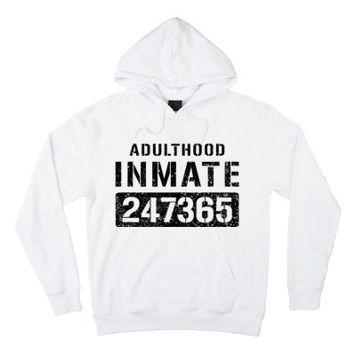 Adulthood Parent Prisoner Inmate Halloween Costume Hoodie