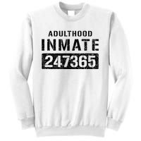 Adulthood Parent Prisoner Inmate Halloween Costume Sweatshirt