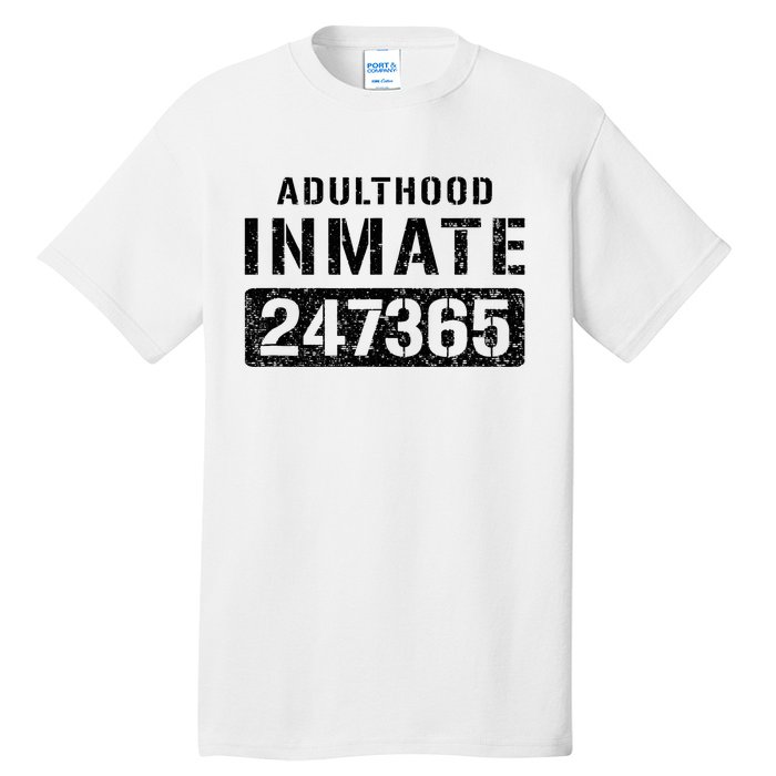 Adulthood Parent Prisoner Inmate Halloween Costume Tall T-Shirt