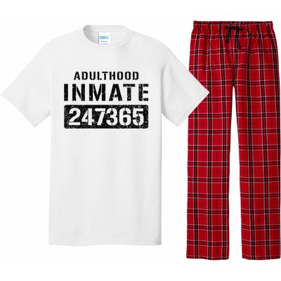 Adulthood Parent Prisoner Inmate Halloween Costume Pajama Set