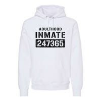 Adulthood Parent Prisoner Inmate Halloween Costume Premium Hoodie