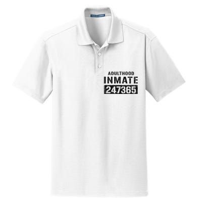 Adulthood Parent Prisoner Inmate Halloween Costume Dry Zone Grid Polo