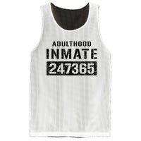 Adulthood Parent Prisoner Inmate Halloween Costume Mesh Reversible Basketball Jersey Tank