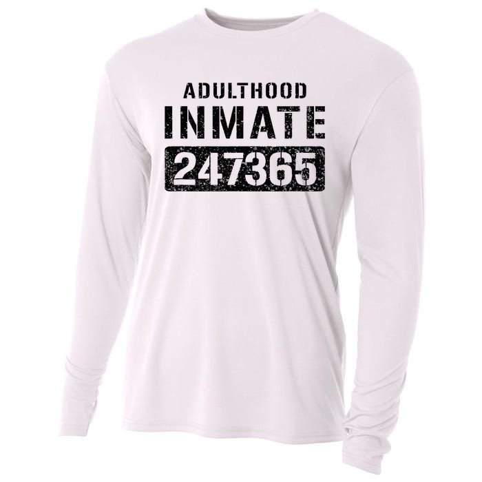 Adulthood Parent Prisoner Inmate Halloween Costume Cooling Performance Long Sleeve Crew