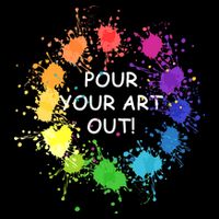 Acrylic Paint Pouring Artist Fluid Art Painter Color Wheel Womens Tank Top