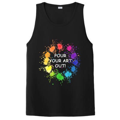 Acrylic Paint Pouring Artist Fluid Art Painter Color Wheel PosiCharge Competitor Tank
