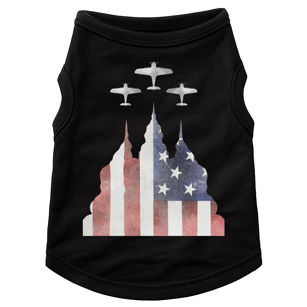 America Plane Patriotic Doggie Tank