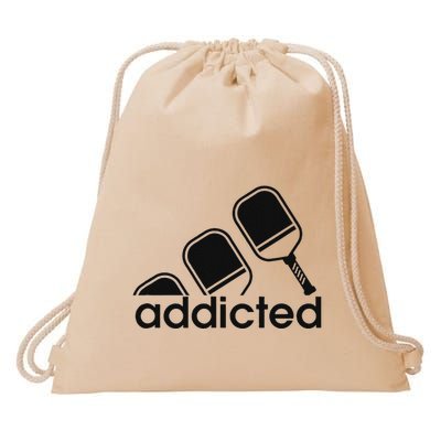 Addicted Pickleball Player Drawstring Bag