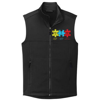 Autism Puzzle Piece Autism Awareness Month Collective Smooth Fleece Vest