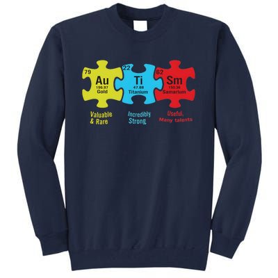 Autism Puzzle Piece Autism Awareness Month Tall Sweatshirt