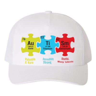 Autism Puzzle Piece Autism Awareness Month Yupoong Adult 5-Panel Trucker Hat