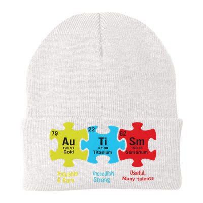 Autism Puzzle Piece Autism Awareness Month Knit Cap Winter Beanie