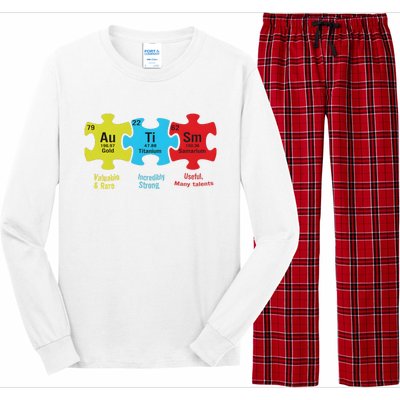 Autism Puzzle Piece Autism Awareness Month Long Sleeve Pajama Set