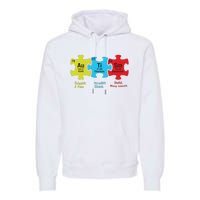 Autism Puzzle Piece Autism Awareness Month Premium Hoodie