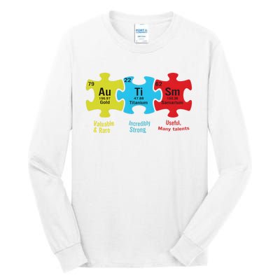 Autism Puzzle Piece Autism Awareness Month Tall Long Sleeve T-Shirt