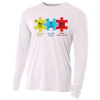 Autism Puzzle Piece Autism Awareness Month Cooling Performance Long Sleeve Crew