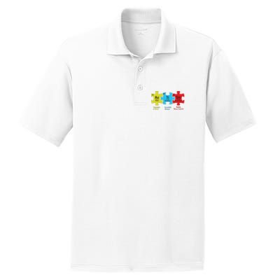 Autism Puzzle Piece Autism Awareness Month PosiCharge RacerMesh Polo