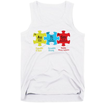 Autism Puzzle Piece Autism Awareness Month Tank Top