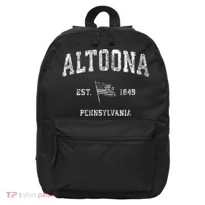 Altoona Pennsylvania Pa Vintage Us Flag Sports 16 in Basic Backpack