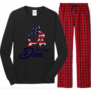 American Patriotic Proud To Be An American Gift Long Sleeve Pajama Set