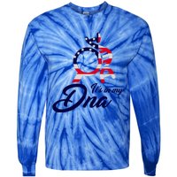 American Patriotic Proud To Be An American Gift Tie-Dye Long Sleeve Shirt