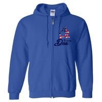 American Patriotic Proud To Be An American Gift Full Zip Hoodie