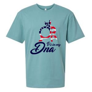 American Patriotic Proud To Be An American Gift Sueded Cloud Jersey T-Shirt