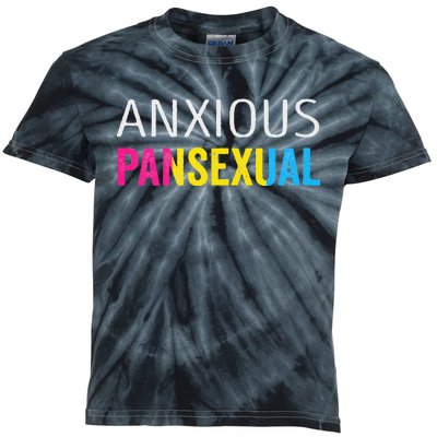 Anxious Pansexual Pride Kids Tie-Dye T-Shirt