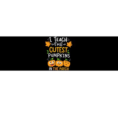 Adorable Pumpkin Patch Teacher Halloween Costume Bumper Sticker