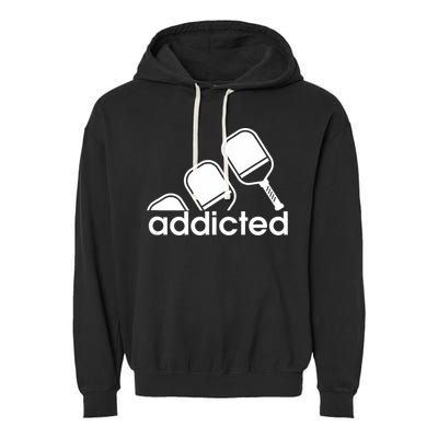 Addicted Pickleball Player Garment-Dyed Fleece Hoodie