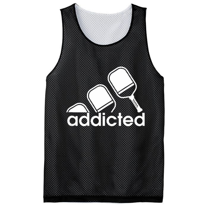 Addicted Pickleball Player Mesh Reversible Basketball Jersey Tank