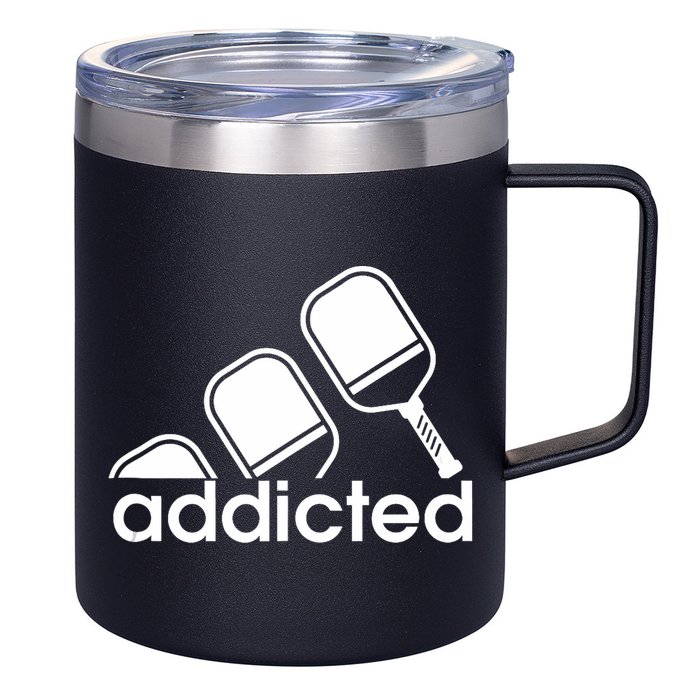 Addicted Pickleball Player 12oz Stainless Steel Coffee Mug