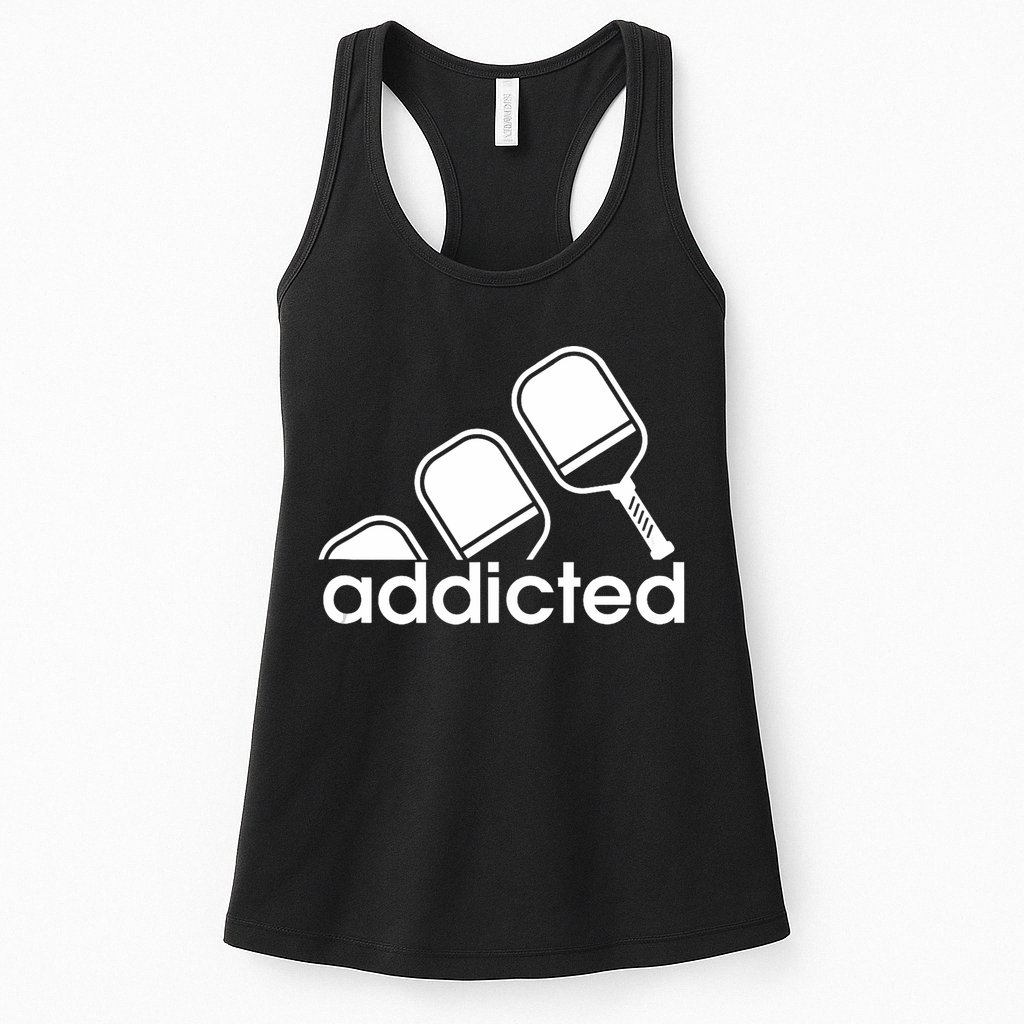 Addicted Pickleball Player Womens Tank Top