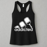 Addicted Pickleball Player Womens Tank Top