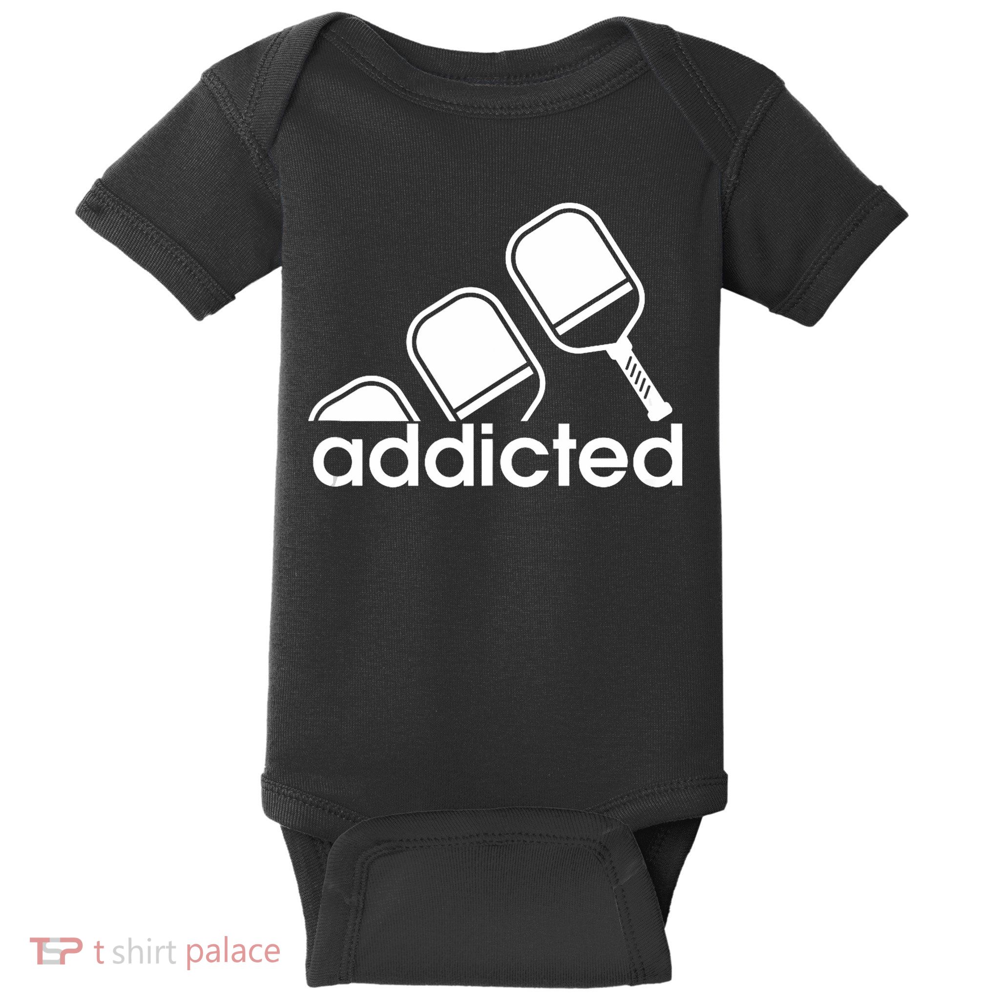 Addicted Pickleball Player Baby Bodysuit