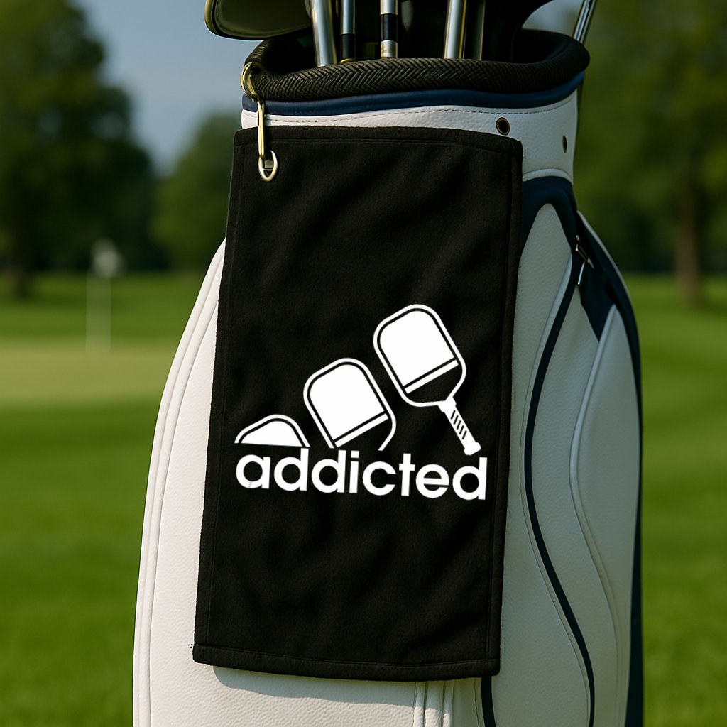 Addicted Pickleball Player Golf Towel