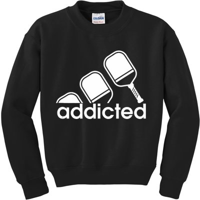 Addicted Pickleball Player Kids Sweatshirt