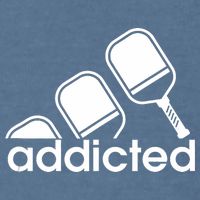 Addicted Pickleball Player Garment-Dyed Sweatshirt