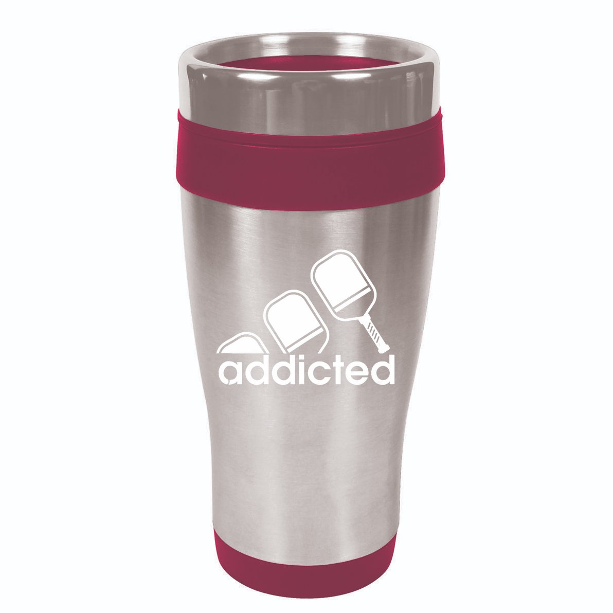 Addicted Pickleball Player 16oz Travel Tumbler