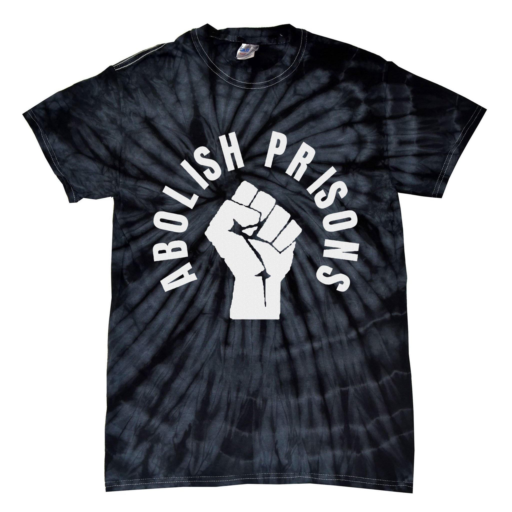 Abolish Prisons Protest Social Justice Tie-Dye T-Shirt