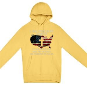 American Pride: Patriotic American Flag Cool Gift Cool Gift Premium Pullover Hoodie