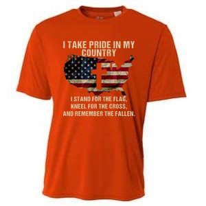 American Pride: Patriotic American Flag Cool Gift Cool Gift Cooling Performance Crew T-Shirt