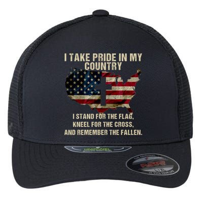 American Pride: Patriotic American Flag Cool Gift Cool Gift Flexfit Unipanel Trucker Cap